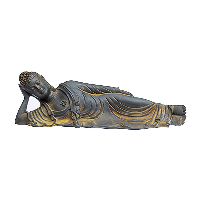 Estatua de Buda Shakyamuni de Hierro Rústico Rustic Iron Shakyamuni Buddha Statue