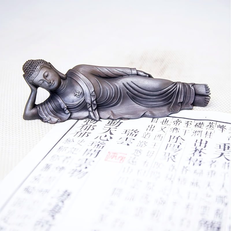 Estatua de Buda Shakyamuni de Hierro Rústico Rustic Iron Shakyamuni Buddha Statue