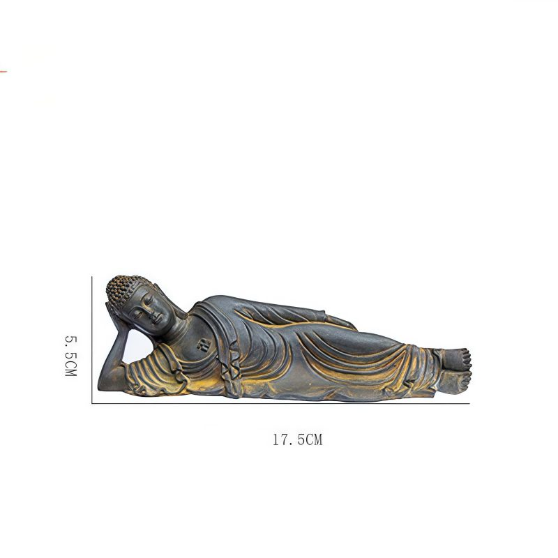 Estatua de Buda Shakyamuni de Hierro Rústico Rustic Iron Shakyamuni Buddha Statue
