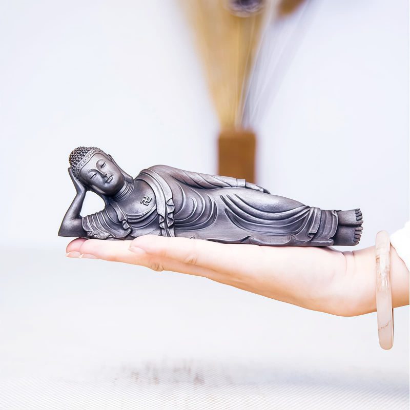 Estatua de Buda Shakyamuni de Hierro Rústico Rustic Iron Shakyamuni Buddha Statue