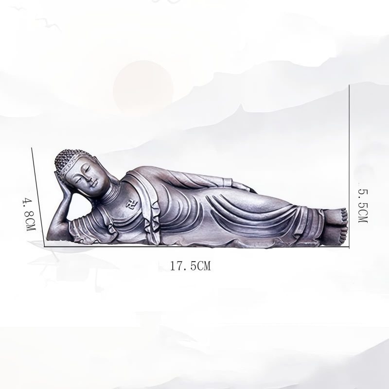 Estatua de Buda Shakyamuni de Hierro Rústico Rustic Iron Shakyamuni Buddha Statue
