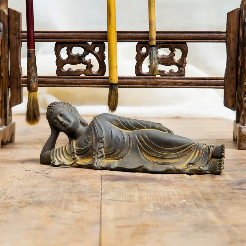 Estatua de Buda Shakyamuni de Hierro Rústico Rustic Iron Shakyamuni Buddha Statue