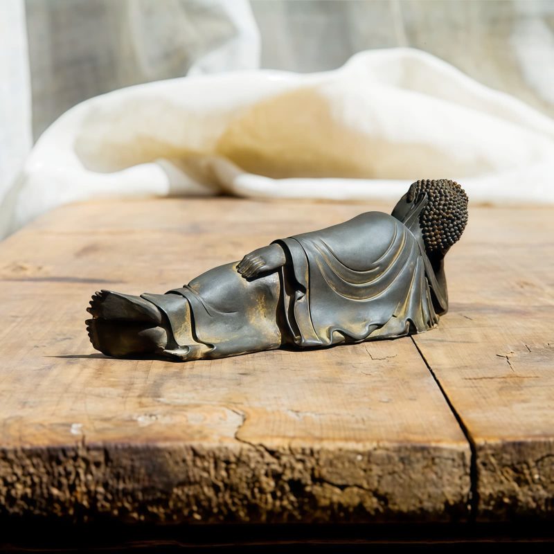 Estatua de Buda Shakyamuni de Hierro Rústico Rustic Iron Shakyamuni Buddha Statue