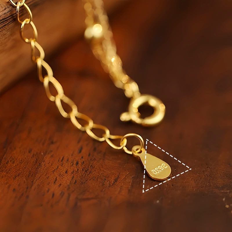Anting Perak Sterling dengan Pesona Lada Zircon untuk Perlindungan Sterling Silver Protection Anklet with Zircon Pepper Charm