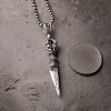 Colar Tibetano Vajra Dorje de Prata 925 para Iluminação Tibetan 925 Sterling Silver Dorje Vajra Enlightenment Necklace