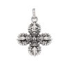 Collar Tibetano de Plata Esterlina 925 con Doble Dorje Vajra para la Fuerza Tibetan 925 Sterling Silver Double Dorje Vajra Strength Necklace