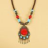 إكسسوار شعر بزخارف خرز التبت Tibetan Alloy Beads Decorative Tassel Hair Accessory