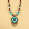 إكسسوار شعر بزخارف خرز التبت Tibetan Alloy Beads Decorative Tassel Hair Accessory