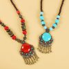 إكسسوار شعر بزخارف خرز التبت Tibetan Alloy Beads Decorative Tassel Hair Accessory