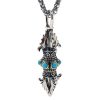 Collar con dije de Vajra Dorje de cobre tibetano para la prosperidad Tibetan Copper Vajra Dorje Wealth Necklace Pendant