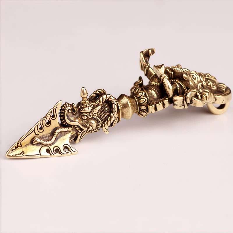 Collar con Elefante Dios de la Riqueza Ganesh Dorje Vajra Tibetano Tibetan Dorje Vajra Ganesh Elephant God of Wealth Necklace