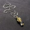 Collar con colgante de cristal Liuli de Loto Dorje Vajra Tibetano Tibetan Dorje Vajra Lotus Liuli Crystal Necklace Pendant