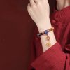 Mala Pergelangan Tangan Liuli Glass Om Mani Padme Hum Tibet Tibetan Liuli Glass Om Mani Padme Hum Wrist Mala
