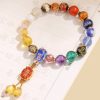 Mala Pergelangan Tangan Liuli Glass Om Mani Padme Hum Tibet Tibetan Liuli Glass Om Mani Padme Hum Wrist Mala