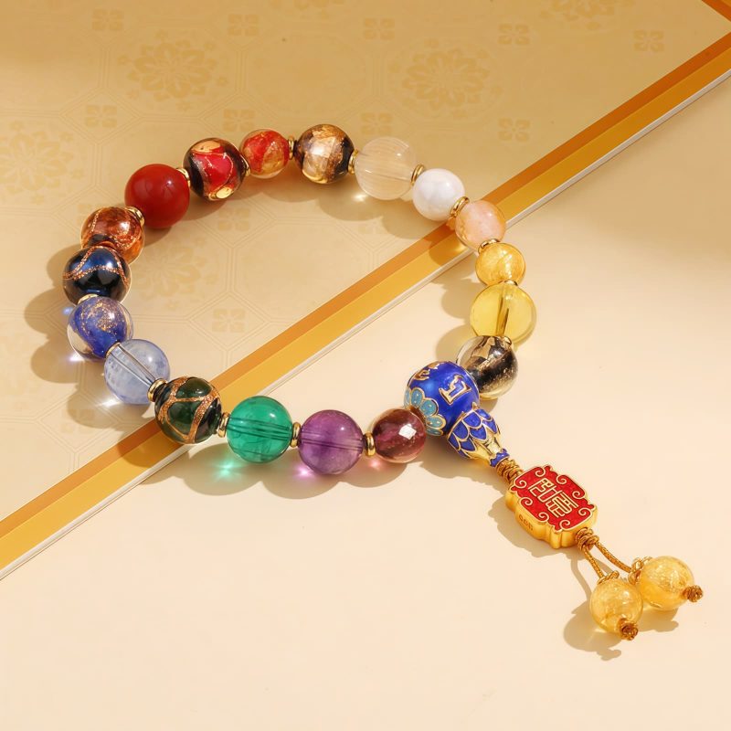 Mala Pergelangan Tangan Liuli Glass Om Mani Padme Hum Tibet Tibetan Liuli Glass Om Mani Padme Hum Wrist Mala