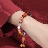 Mala Pergelangan Tangan Liuli Glass Om Mani Padme Hum Tibet Tibetan Liuli Glass Om Mani Padme Hum Wrist Mala
