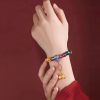 Mala Pergelangan Tangan Liuli Glass Om Mani Padme Hum Tibet Tibetan Liuli Glass Om Mani Padme Hum Wrist Mala