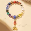 Mala Pergelangan Tangan Liuli Glass Om Mani Padme Hum Tibet Tibetan Liuli Glass Om Mani Padme Hum Wrist Mala