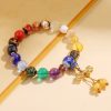 Mala Pergelangan Tangan Liuli Glass Om Mani Padme Hum Tibet Tibetan Liuli Glass Om Mani Padme Hum Wrist Mala