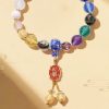 Mala Pergelangan Tangan Liuli Glass Om Mani Padme Hum Tibet Tibetan Liuli Glass Om Mani Padme Hum Wrist Mala