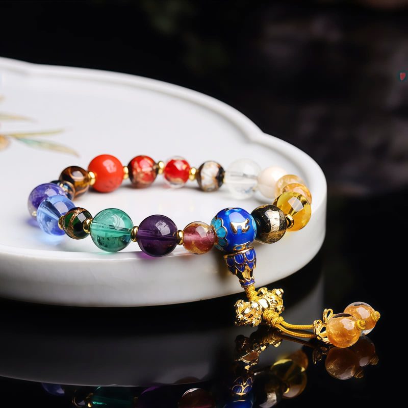 Mala Pergelangan Tangan Liuli Glass Om Mani Padme Hum Tibet Tibetan Liuli Glass Om Mani Padme Hum Wrist Mala