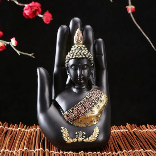 Adorno de Buda Tibetano de Resina con Bendición Adorno de Buda Tibetano de Resina con Bendición
