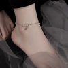 Tobillera de Protección con Campanas de Plata Esterlina Tibetana 925 Tibetan 925 Sterling Silver Bell Protection Anklet