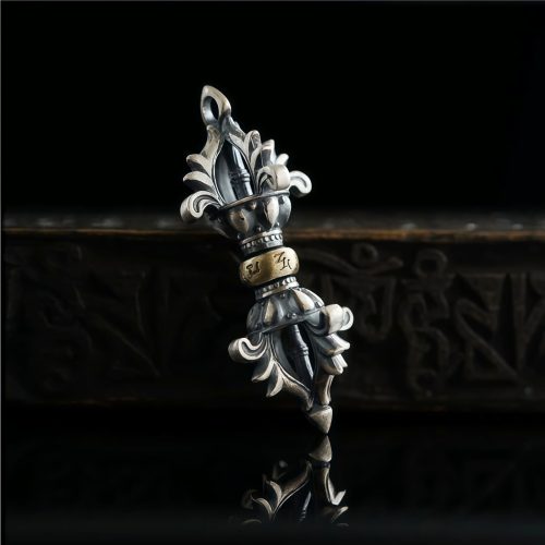 Collar Tibetano de Plata 925 Om Mani Padme Hum, Símbolo de Fuerza Collar Tibetano de Plata 925 Om Mani Padme Hum, Símbolo de Fuerza