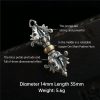 قلادة فضة تبتية عيار 925 أوم ماني بادمي هوم تعزز القوة الروحية Tibetan 925 Silver Om Mani Padme Hum Strength Pendant
