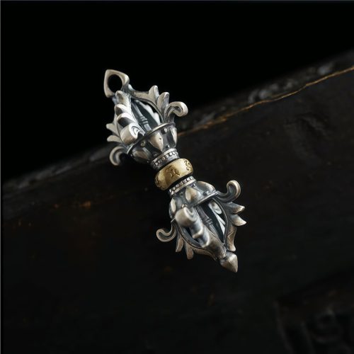 Collar Tibetano de Plata 925 Om Mani Padme Hum, Símbolo de Fuerza Collar Tibetano de Plata 925 Om Mani Padme Hum, Símbolo de Fuerza
