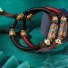 Tibetan Turquoise Om Mani Padme Hum Braided Bracelet Tibetan Turquoise Om Mani Padme Hum Braided Bracelet