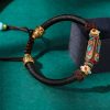 Tibetan Turquoise Om Mani Padme Hum Braided Bracelet Tibetan Turquoise Om Mani Padme Hum Braided Bracelet