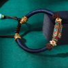 Tibetan Turquoise Om Mani Padme Hum Braided Bracelet Tibetan Turquoise Om Mani Padme Hum Braided Bracelet