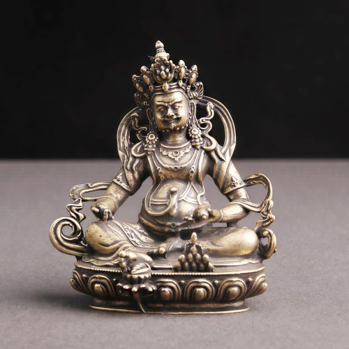 Figura Decorativa de Jambhala Bodhisattva en Cobre Amarillo Figura Decorativa de Jambhala Bodhisattva en Cobre Amarillo