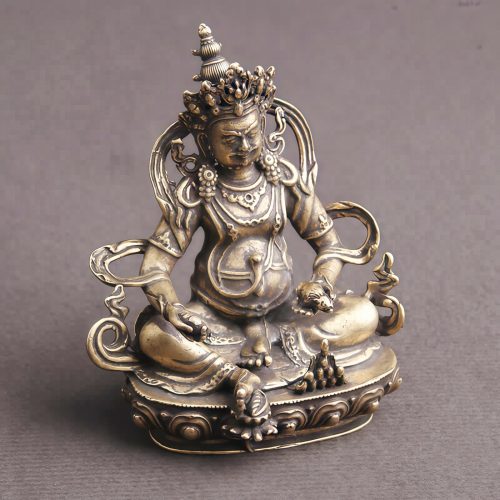Figura Decorativa de Jambhala Bodhisattva en Cobre Amarillo Figura Decorativa de Jambhala Bodhisattva en Cobre Amarillo