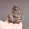 Patung Bodhisattva Jambhala Kuning dari Tembaga Yellow Copper Jambhala Bodhisattva Figurine Decoration