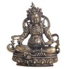 Patung Bodhisattva Jambhala Kuning dari Tembaga Yellow Copper Jambhala Bodhisattva Figurine Decoration