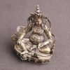 Patung Bodhisattva Jambhala Kuning dari Tembaga Yellow Copper Jambhala Bodhisattva Figurine Decoration