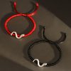 Gelang Kekuatan Tahun Ular Perak 999 999 Silver Snake Year Strength Protection Bracelet