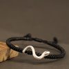 Gelang Kekuatan Tahun Ular Perak 999 999 Silver Snake Year Strength Protection Bracelet