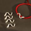 Gelang Kekuatan Tahun Ular Perak 999 999 Silver Snake Year Strength Protection Bracelet