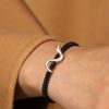 Gelang Kekuatan Tahun Ular Perak 999 999 Silver Snake Year Strength Protection Bracelet