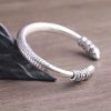 999純銀 オーム マニ ペメ フーム 瞑想ブレスレット 999 Sterling Silver Om Mani Padme Hum Meditation Bracelet