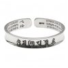 999 スターリングシルバー オム・マニ・パドメ・フム パ prayer ブレスレット 999 Sterling Silver Om Mani Padme Hum Prayer Bracelet