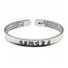 999 スターリングシルバー オム・マニ・パドメ・フム パ prayer ブレスレット 999 Sterling Silver Om Mani Padme Hum Prayer Bracelet