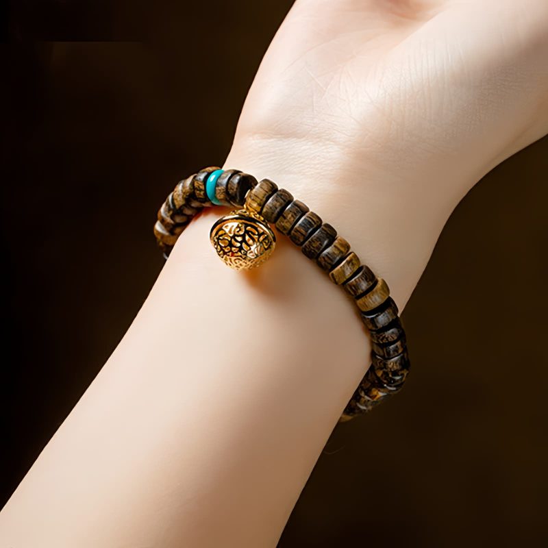 Pulsera de Fuerza con Ágata Roja, Turquesa y Agarwood Agarwood Turquoise Strength Bracelet