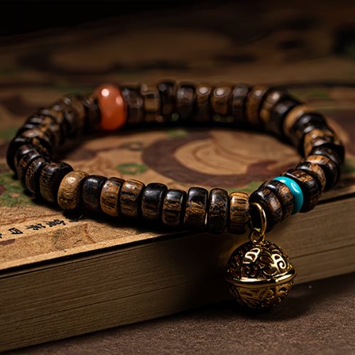 Pulsera de Fuerza con Ágata Roja, Turquesa y Agarwood Pulsera de Fuerza con Ágata Roja, Turquesa y Agarwood