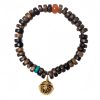 Pulsera de Fuerza con Ágata Roja, Turquesa y Agarwood Agarwood Turquoise Strength Bracelet