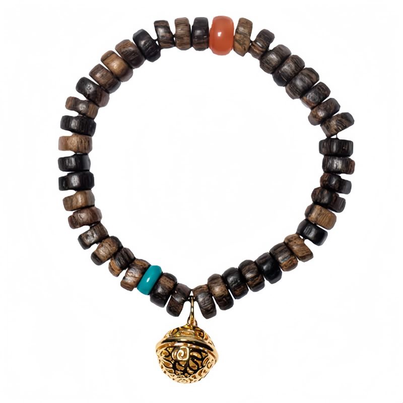 Pulsera de Fuerza con Ágata Roja, Turquesa y Agarwood Agarwood Turquoise Strength Bracelet