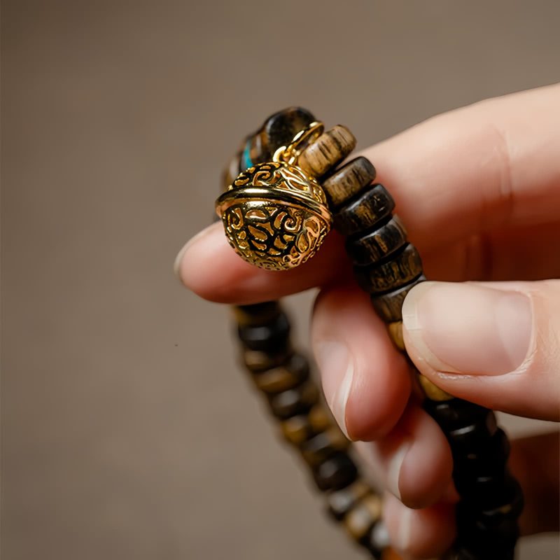 Pulsera de Fuerza con Ágata Roja, Turquesa y Agarwood Agarwood Turquoise Strength Bracelet